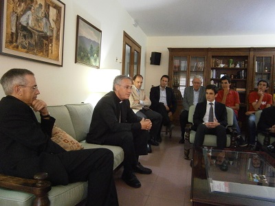 El Bisbe de Vic, Romà Casanova, visità Valldaura (12/06/2014)
