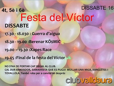 Dissabte 16/06/2012 - Festa del Víctor - Club Valldaura